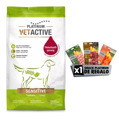 Platinum Vetactive Sensitive Pavo para Perros