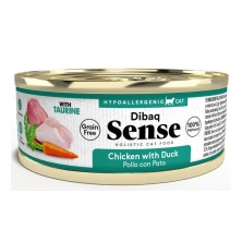 Lata para gatos Dibaq Sense de frango e pato 70 gr