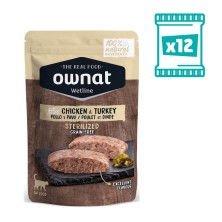 Ownat Wetline Pollo y Pavo 12 x 85 g