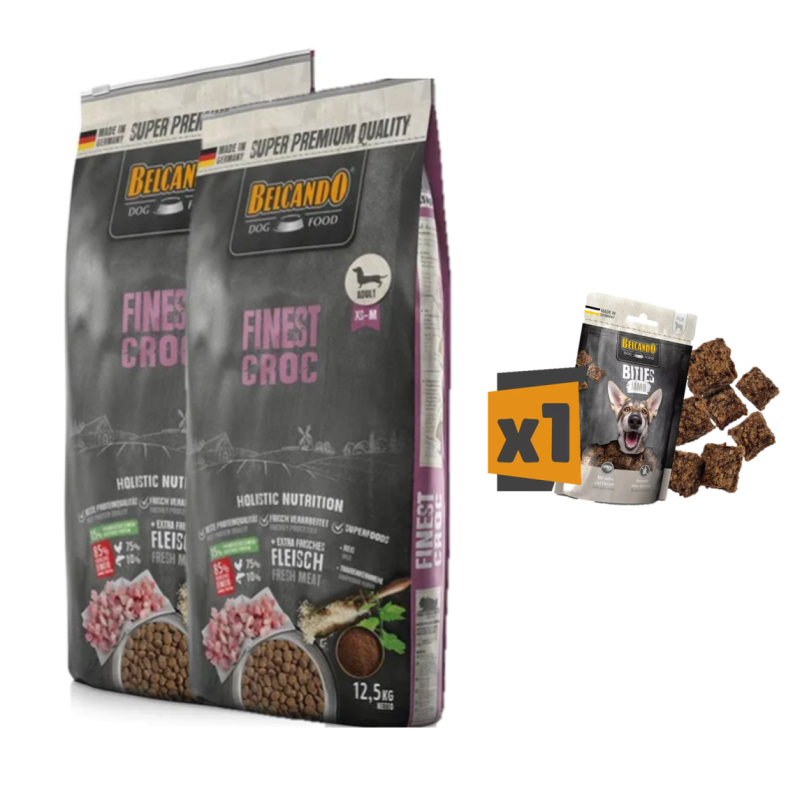 Ração para cães Belcando Finest Croc com carne de aves