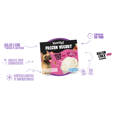 YowUp! Yogurt Helado Tarta de Bacon Para Perros