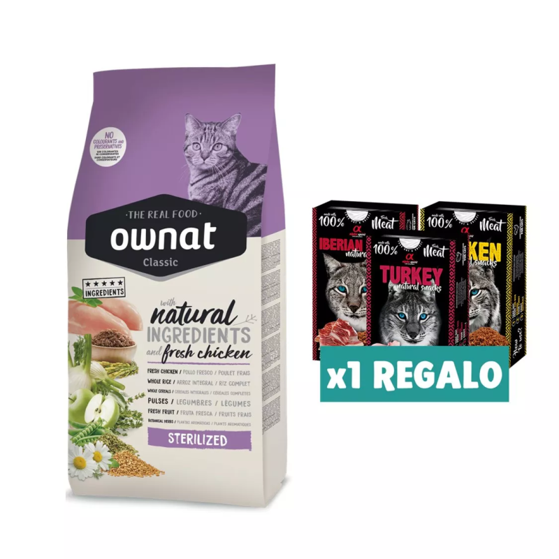 Raçao Ownat para gatos esterilizados com problemas de excesso de peso